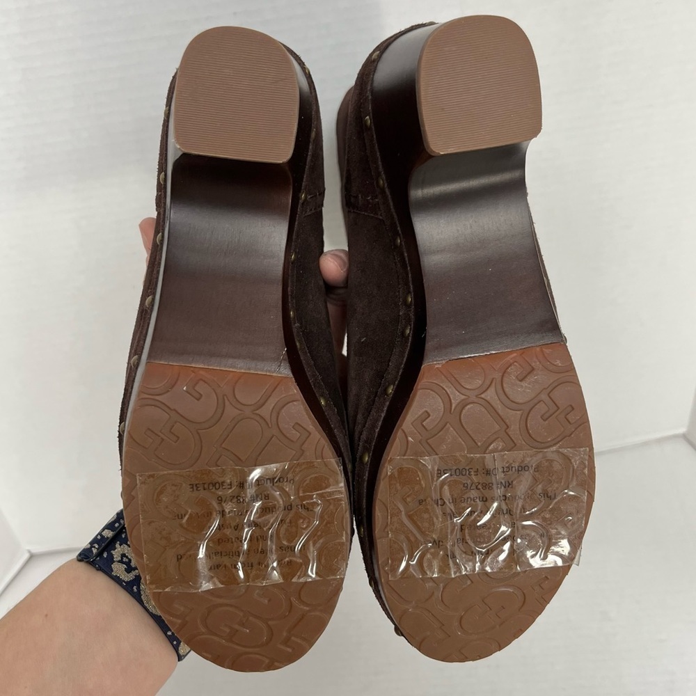 EUC UGG | Brown Suede Amoret Boots Clog Style #1003373 Size 7 - Picture 10 of 12